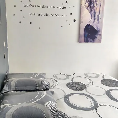 T2 Centre-Ville, Appart Avec Balcon Plein Sud, 1 Chambre, 2 Pers, Climatisation, Wifi, Parking Libre Et Gratuit *