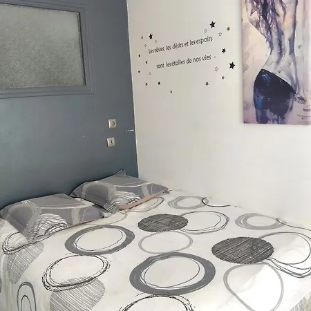 T2 Centre-Ville, Appart Avec Balcon Plein Sud, 1 Chambre, 2 Pers, Climatisation, Wifi, Parking Libre Et Gratuit Апартаменты
