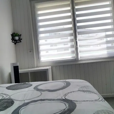 Апартаменты T2 Centre-Ville, Appart Avec Balcon Plein Sud, 1 Chambre, 2 Pers, Climatisation, Wifi, Parking Libre Et Gratuit Лорьян